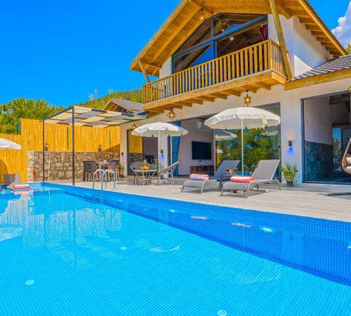 Villa Papatya İslamlar, Kalkan İslamlar'da 2 Odalı Korunaklı Balayı Villası - Birebirvilla