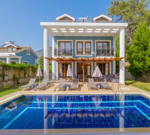 Villa Mor 1, Fethiye, Ovacık'da 4 Odalı 8 Kişilik Kiralık Villa - Birebirvilla