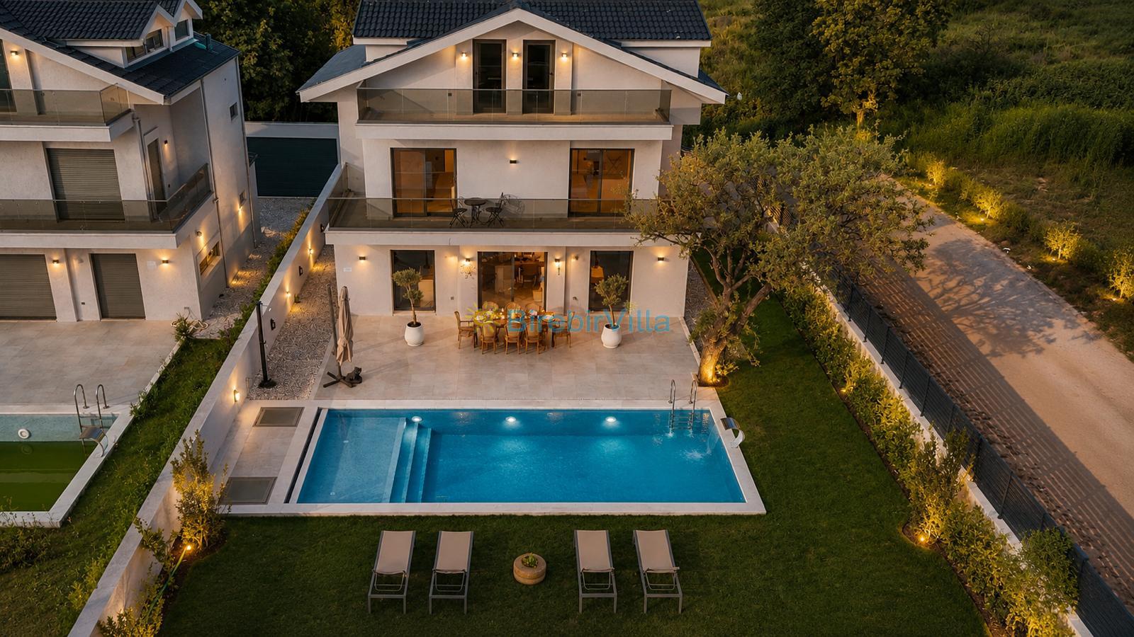 Villa Oscar Moderno 1, Fethiye, Ovacık'da 6 Kişilik özel jakuzili havuzlu Kiralık Villa - Birebirvilla